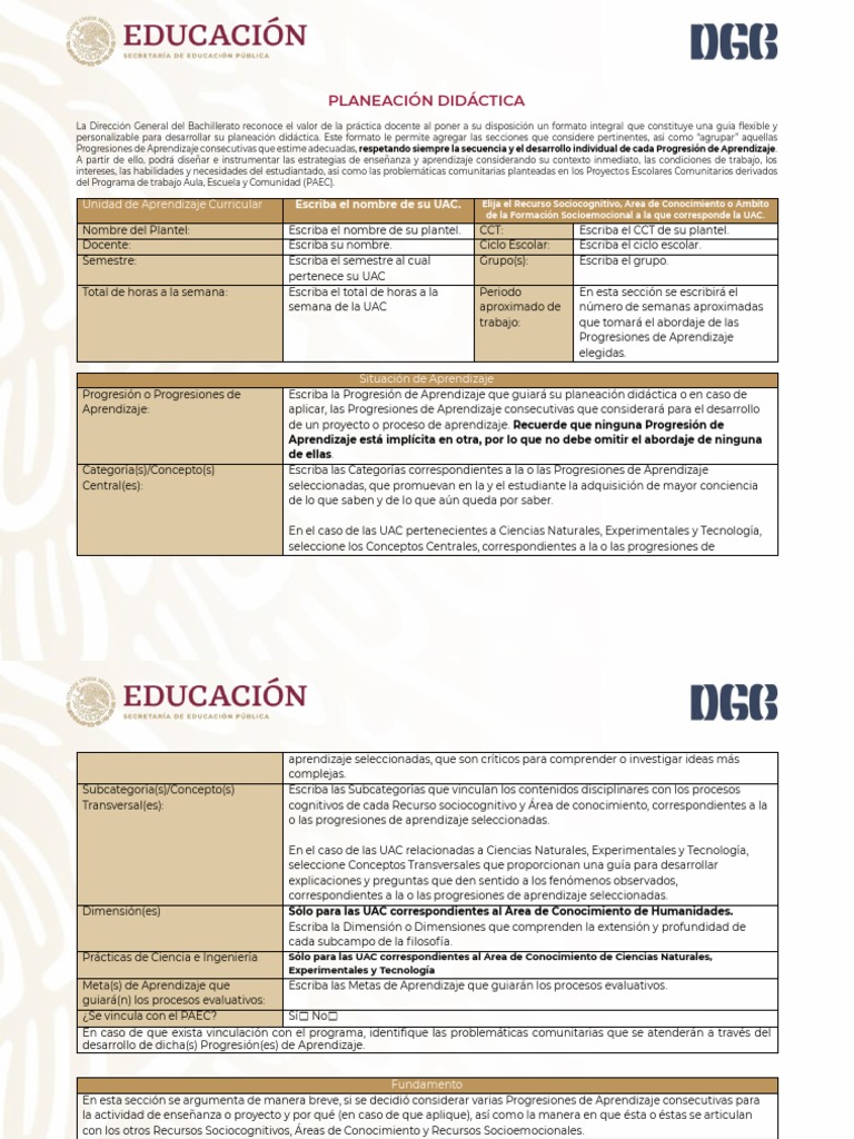 Guía para Planeación Didáctica Efectiva | PDF