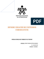 Informe Creación de Contenidos Comunicativos: Operaciones de Comercio Exterior
