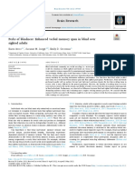 Perks of Blindness: Enhanced Verbal Memory Span in Blind Over Sighted Adults