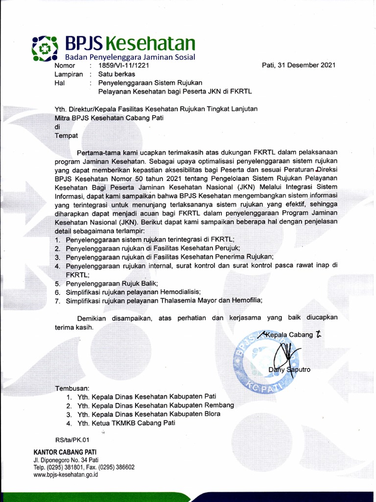 Sistem Rujukan Terintegrasi JKN di FKRTL | PDF | Pengembangan Diri