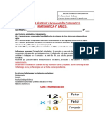 4° Matemática Guía N°5 Ev. Formativa