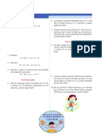 Operaciones Combinadas de Naturales para Quinto de Primaria