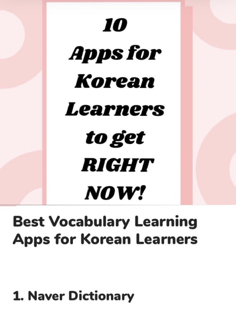 10 Apps for Korean Language to Get Right Now PDF