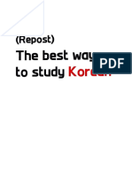 The Best Way To Study Korean