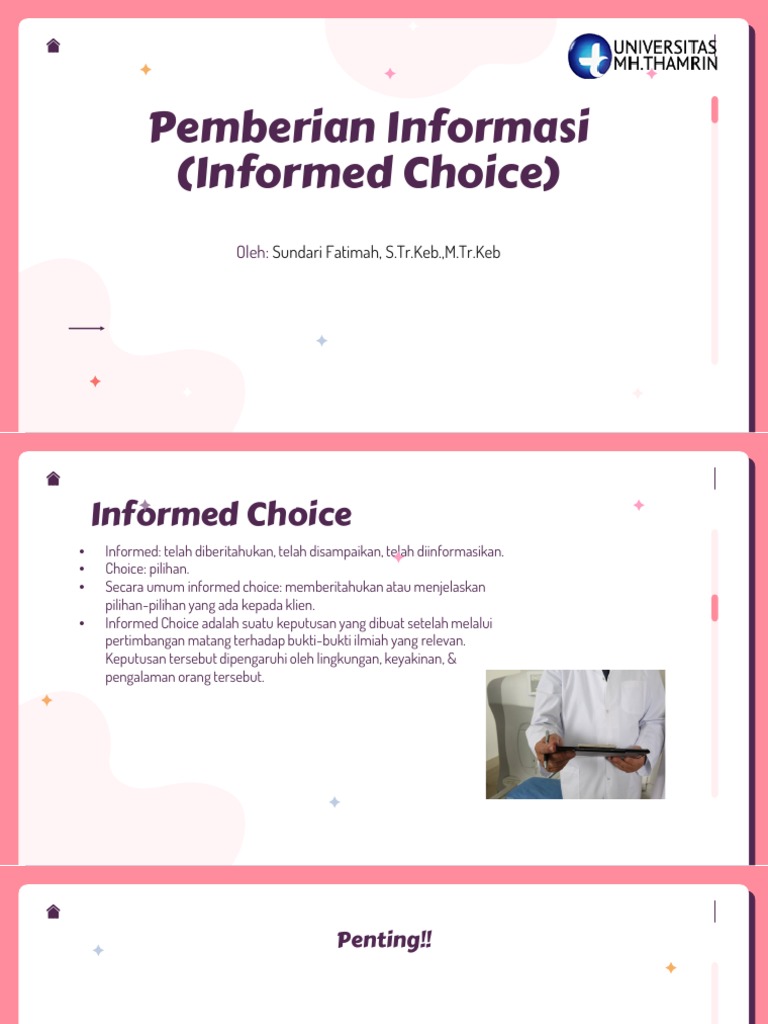 Contoh Informed Choice dalam Kebidanan | PDF