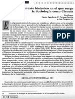 contexto histórico social sobre el nacimiento de la sociología