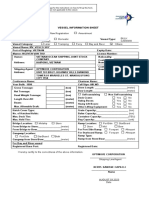 Vessel Information Sheet PPA