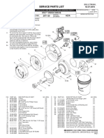 Service Parts List: Bulletin No