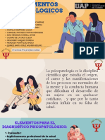 Presentación Psicología y Salud Mental Elegante Ilustrada Crema