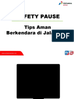 Safety Pause - Tips Aman Berkendara di Jalan TOL