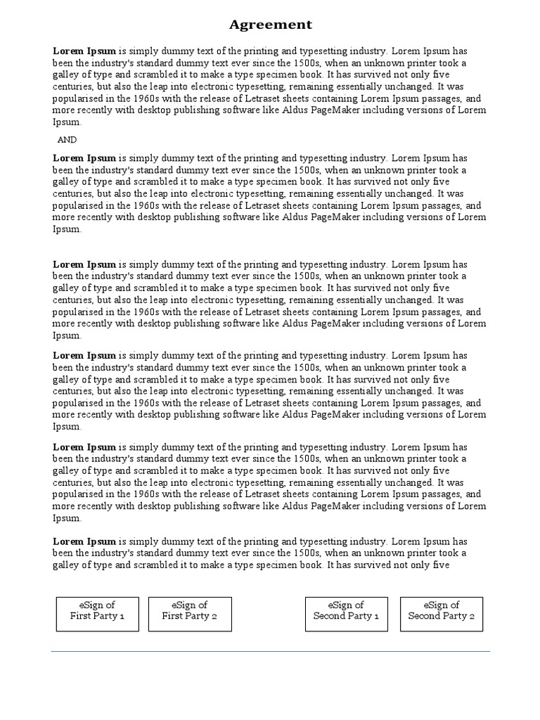 Sample Agreement PDF