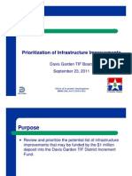 TIF Board Briefing - Potential Infrastructure Imprv - 9!14!11