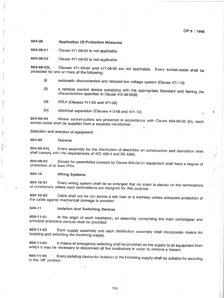 Cp5 Electrical Installations 1998 Pdf
