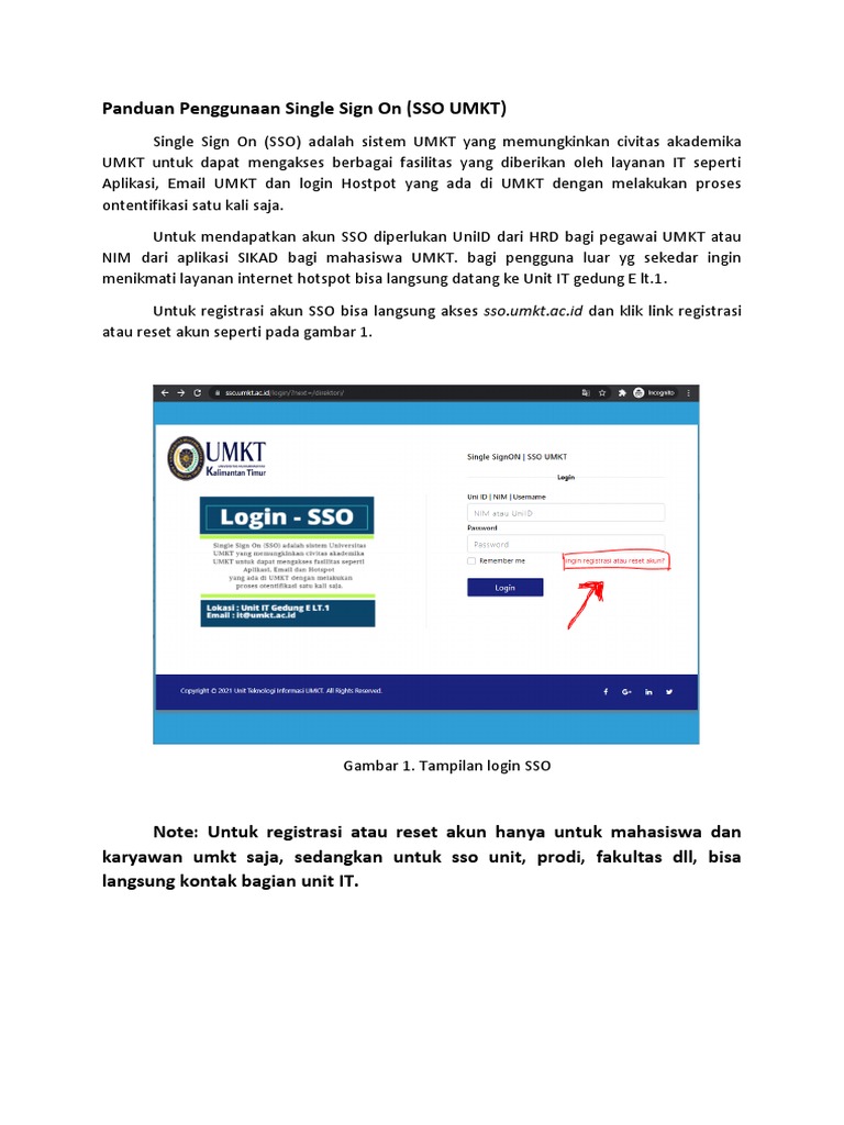 Panduan Penggunaan Single Sign On | PDF | Karier & Perkembangan | Bisnis