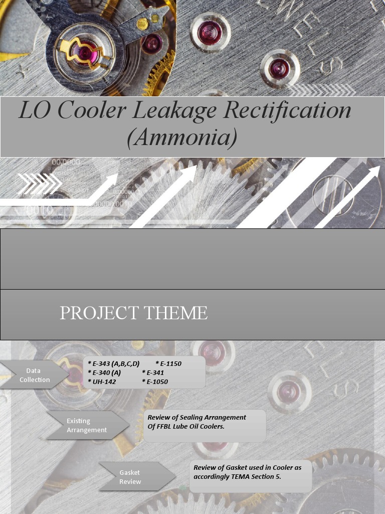 LO Cooler Leakage Rectification (Ammonia) PDF