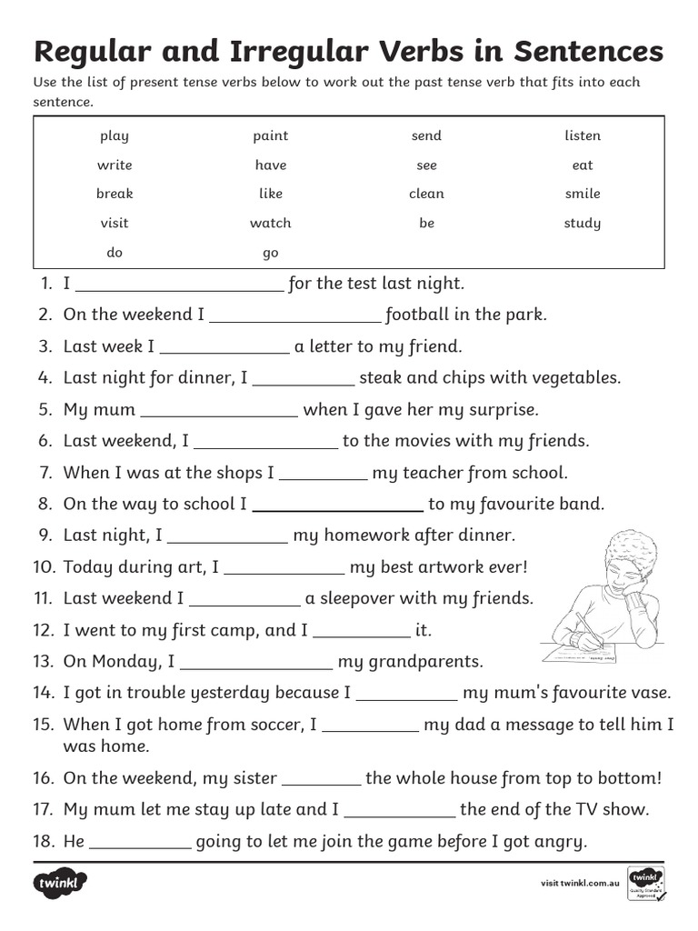 Past Tense of Regular and Irregular Verbs | PDF