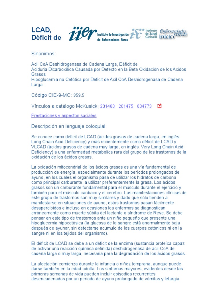 LCAD | PDF | Medicina | Especialidades Medicas