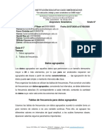 Guía # 7 Temas:: Área: Matemática Asignatura: Estadística Grado:8° Fecha 24/07/2020 Al 07/08/2020