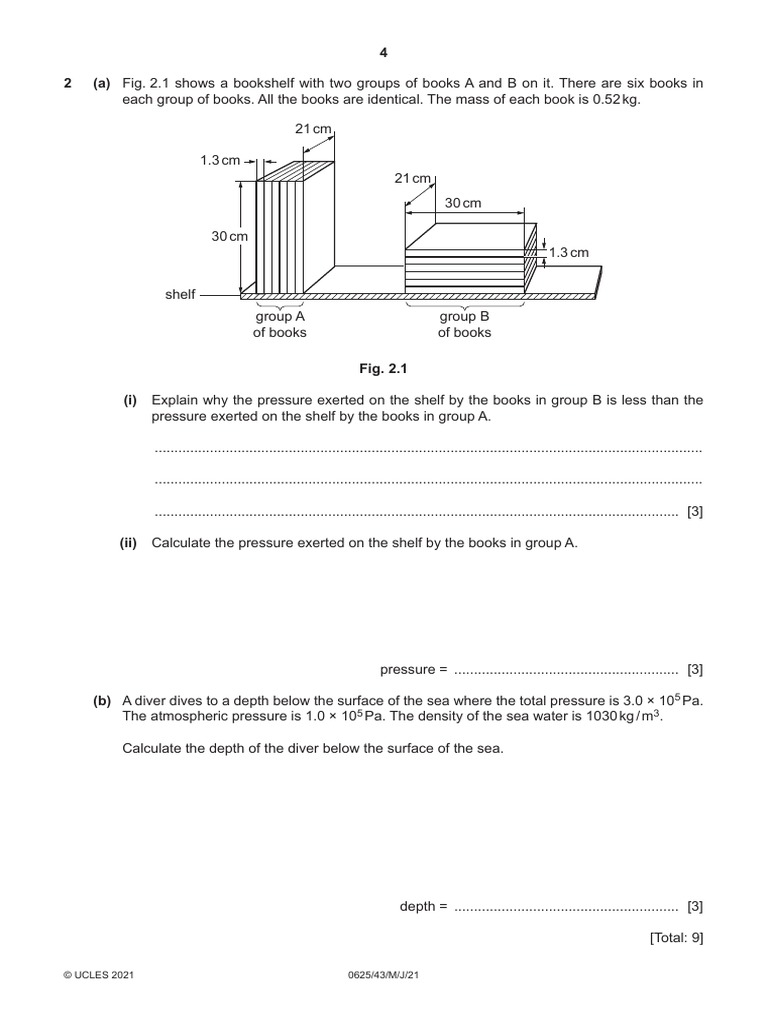 4 2 a fig 2 1 shows a bookshelf with two groups of books a and b on