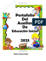 Portafolio Auxiliar Iei 208 Laykakota Puno 2023