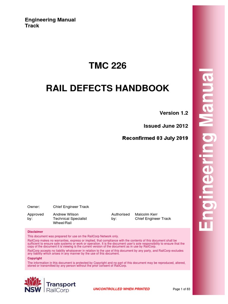 TMC 226 | PDF | Track (Rail Transport) | Fracture