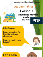 Math 8 - Lesson 3