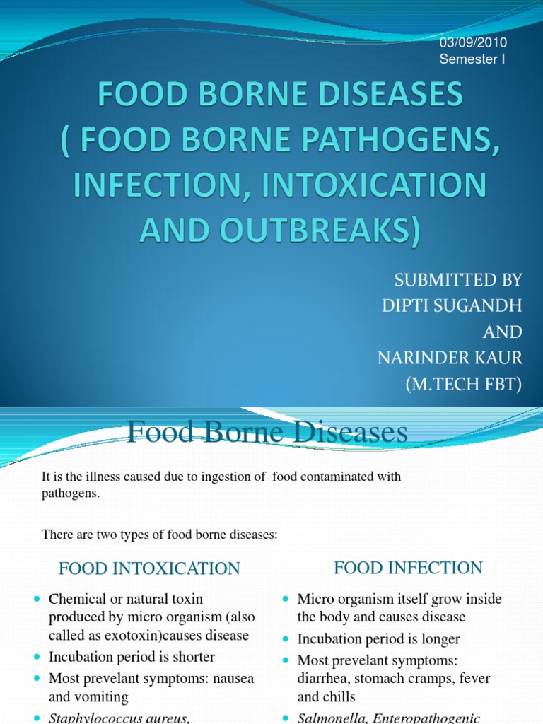 Foodborne Infection vs. Intoxication | PDF | Foodborne Illness | Salmonella