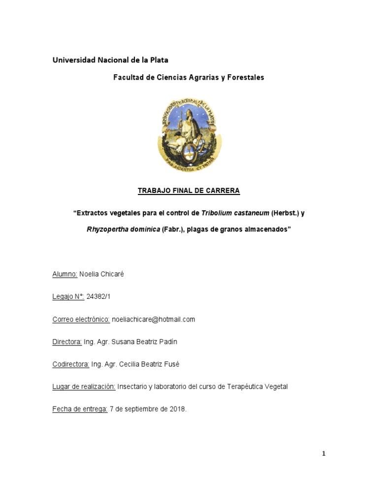 Control de plagas en granos almacenados | PDF