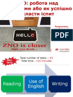 Zno Robota Nad Pomilkami Abo Yak Uspishno Sklasti Ispit Rezultati Problemi Ta Shlyakhi Ikh Virishennya Zno Total Number of Tasks 43 Total Time Minutes Reading Use of English Writing Multiple