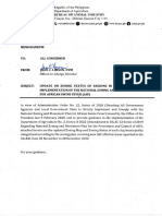 PH ASF Diseases Status As of 20 December 2022