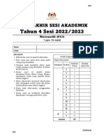 Tahun 4 Sesi 2022/2023: Ujian Akhir Sesi Akademik