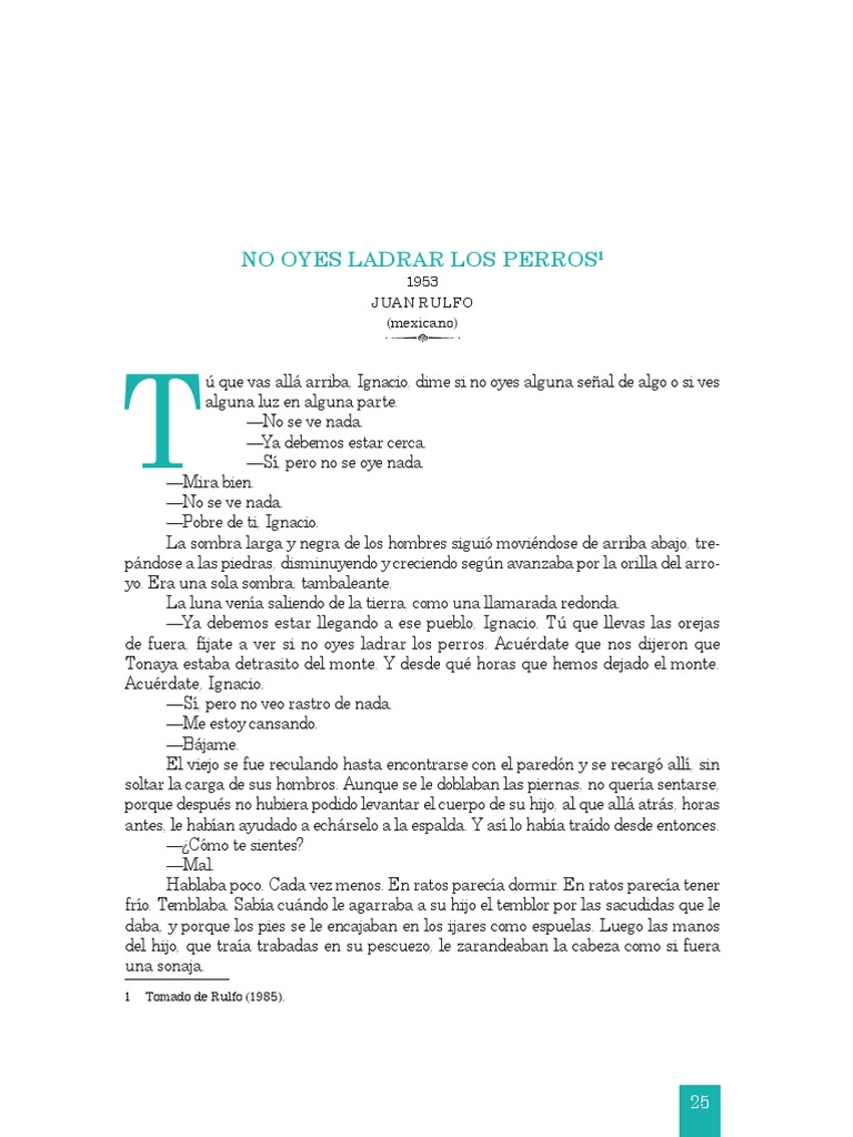 No Oyes Ladrar Los Perros | PDF