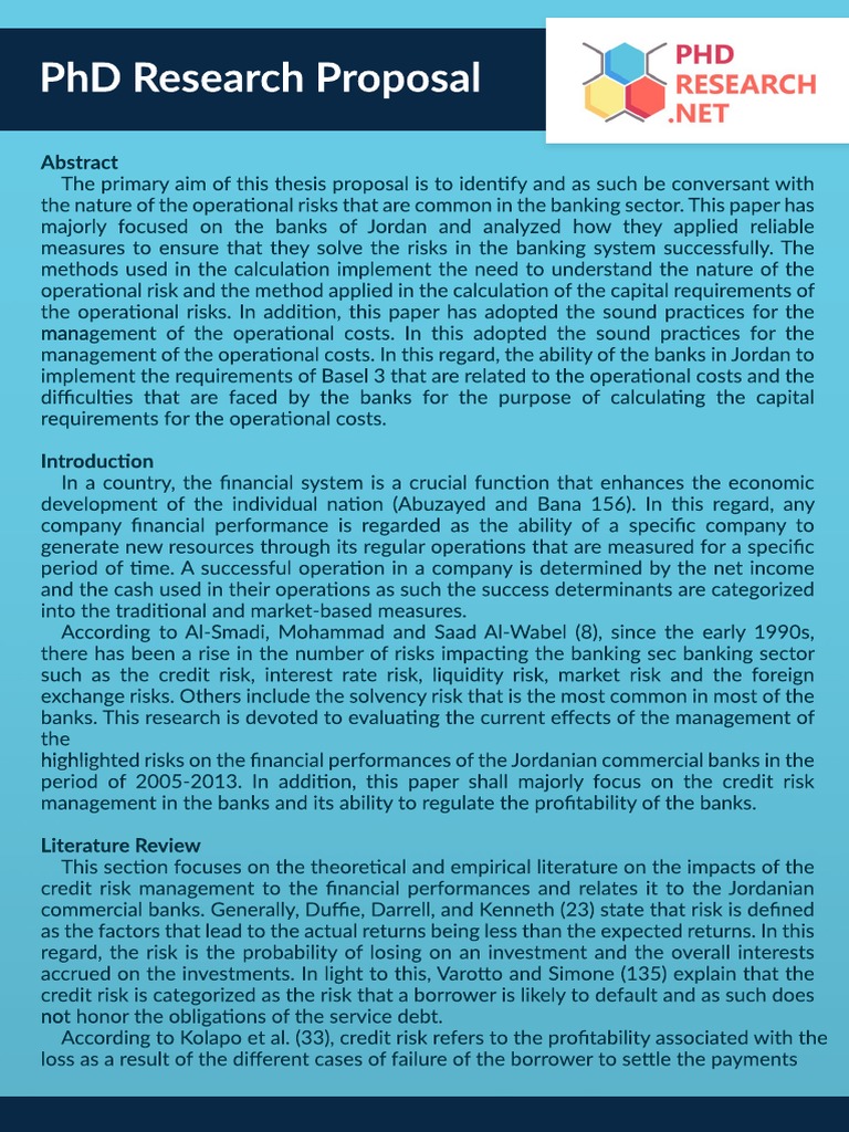 PHD Research Proposal Sample | PDF