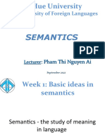 Semantics - Unit 1