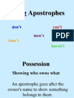 Using Apostrophes