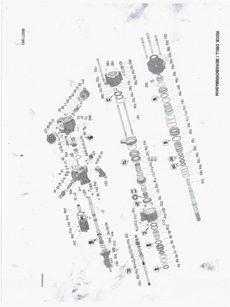 Atlas Copco COP 1840 Parts Manual EX DRIFTER | PDF