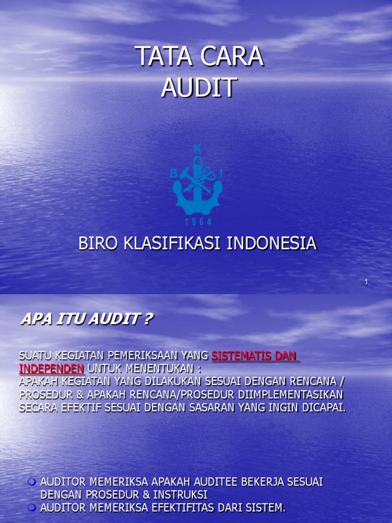 Tata Cara Audit Internal di BKI | PDF | Bisnis | Teknologi & Rekayasa