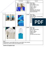 Uniform & Supplies Inquiry