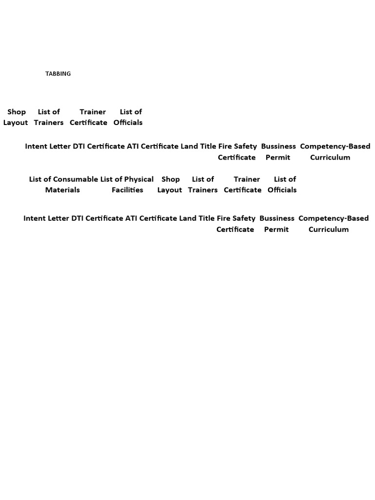TABBING PDF