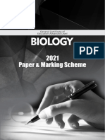 Biology 2021 Paper & Marking