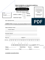 Application Form For Job New