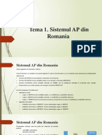 1.tema1. Sistemul AP Din Romania