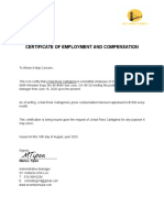 Sample Certificate of Employment