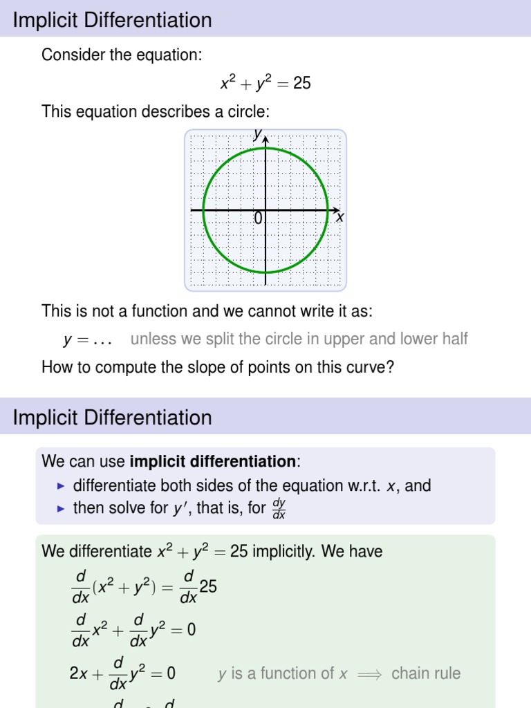 13 implicit differentiation pdf