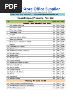Housekeeping Material HSN Codes List | PDF | Housekeeping | Domestic ...