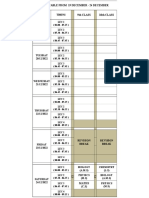 9TH & 10TH Time Table 19 Dec - 24 Dec