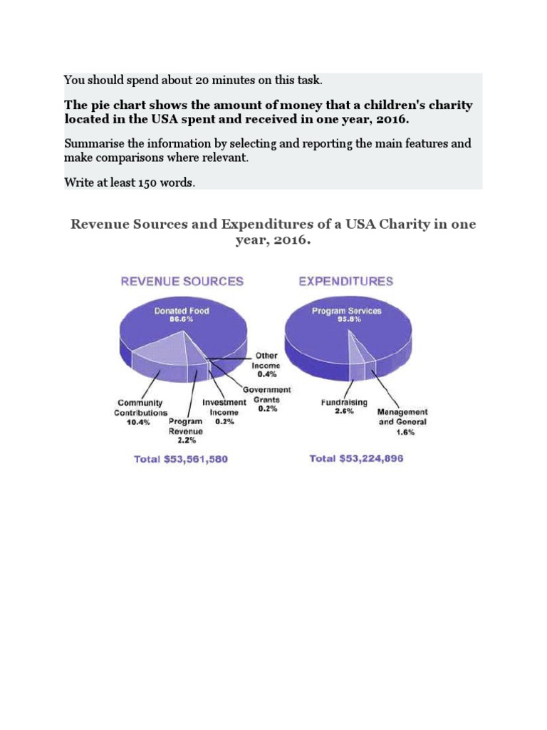pie chart exercise PDF