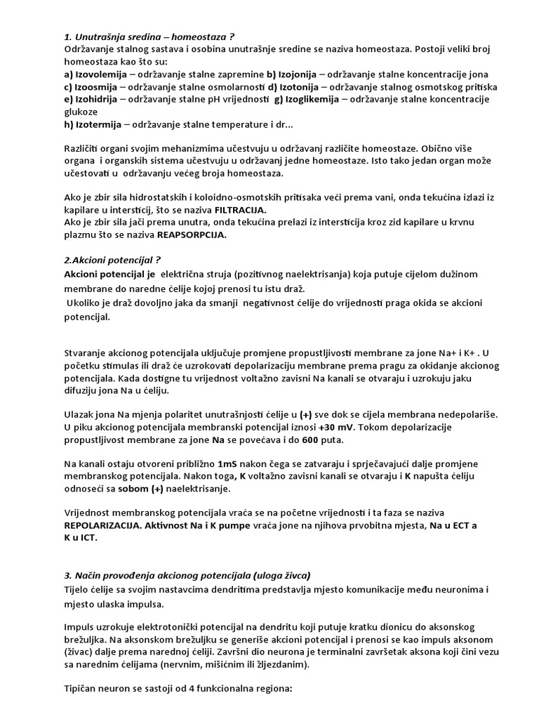 Fiziologijaa | PDF