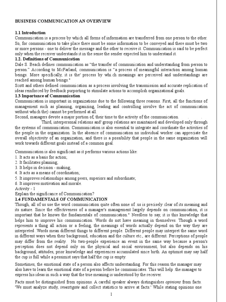 WHAT IS BUSINESS COMMUNICATION PDF NOTES visual data 4