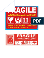 Fragile Sticker 2